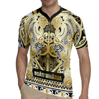 Aotearoa Iwi Ngati Whatua Rugby Jersey Maori Wharenui House Tribal Pattern LT9 - Polynesian Pride