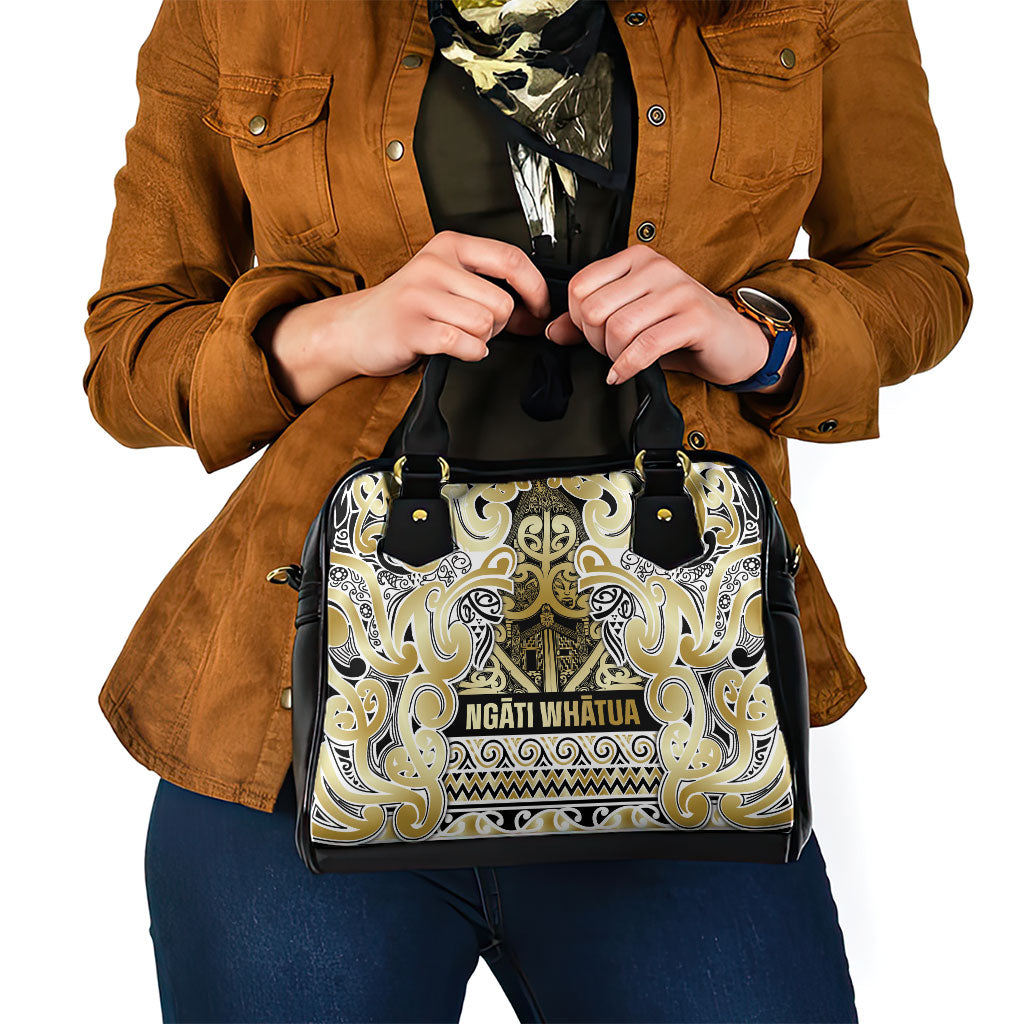 Aotearoa Iwi Ngati Whatua Shoulder Handbag Maori Wharenui House Tribal Pattern LT9 - Polynesian Pride