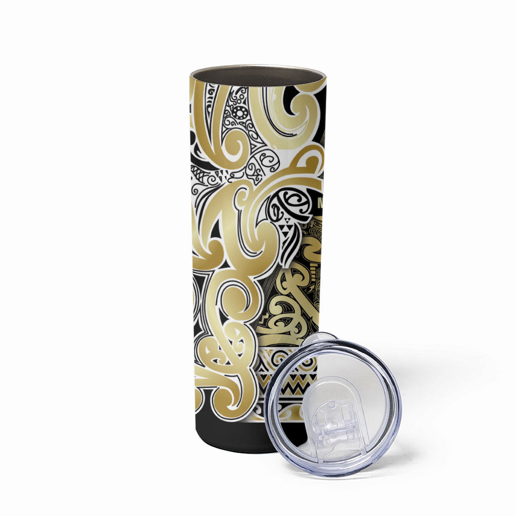 Aotearoa Iwi Ngati Whatua Skinny Tumbler Maori Wharenui House Tribal Pattern LT9 - Polynesian Pride