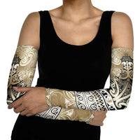 Aotearoa Iwi Waikato Tainui Arm Sleeves Maori Wharenui House Tribal Pattern LT9 - Polynesian Pride
