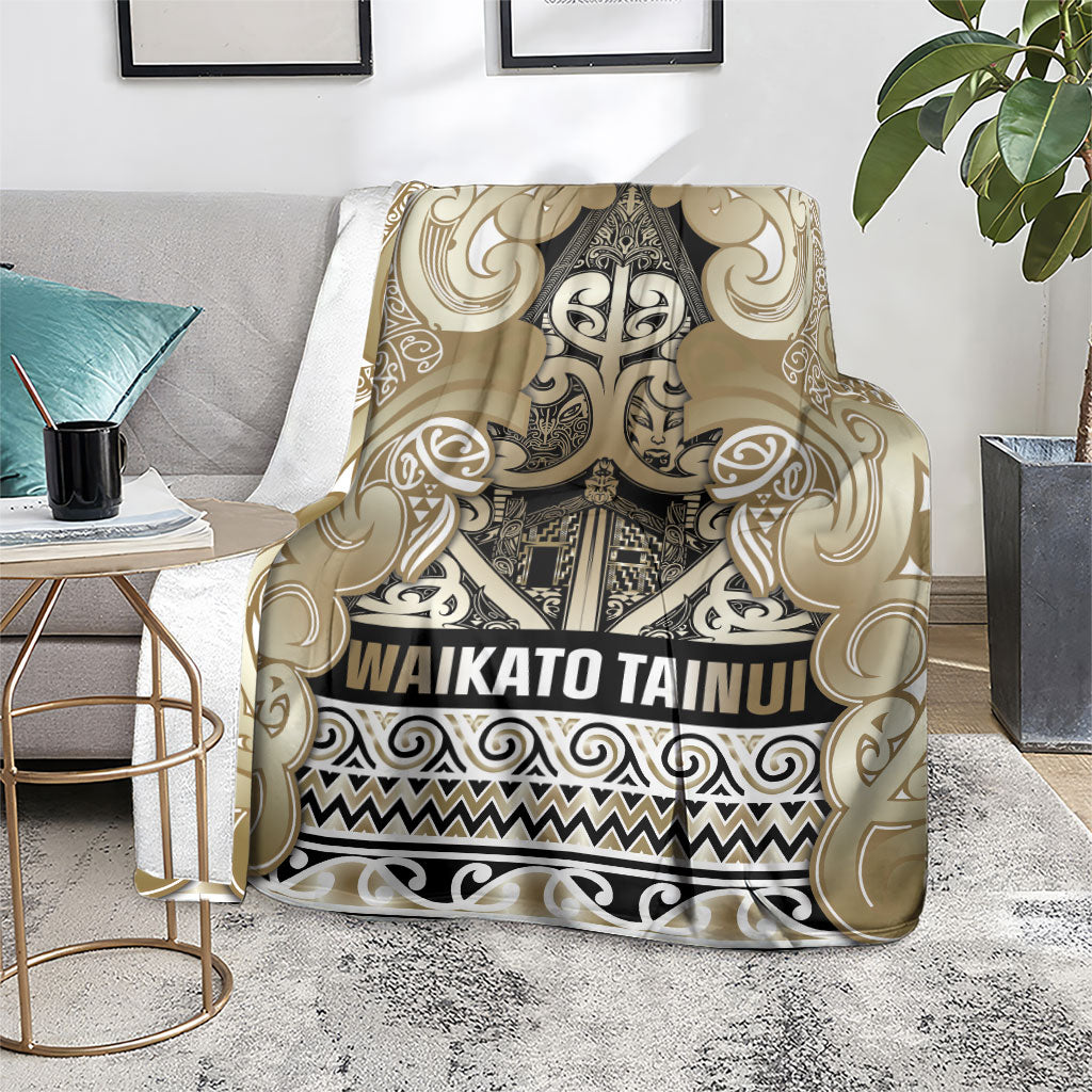 Aotearoa Iwi Waikato Tainui Blanket Maori Wharenui House Tribal Pattern LT9 - Polynesian Pride