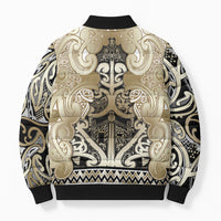 Aotearoa Iwi Waikato Tainui Bomber Puffer Jacket Maori Wharenui House Tribal Pattern LT9 - Polynesian Pride
