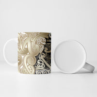 Aotearoa Iwi Waikato Tainui Ceramic Mug Maori Wharenui House Tribal Pattern LT9 - Polynesian Pride