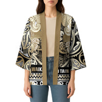 Aotearoa Iwi Waikato Tainui Kimono Maori Wharenui House Tribal Pattern LT9 - Polynesian Pride