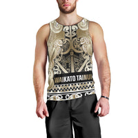 Aotearoa Iwi Waikato Tainui Men Tank Top Maori Wharenui House Tribal Pattern LT9 - Polynesian Pride