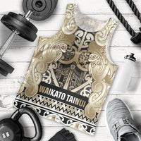 Aotearoa Iwi Waikato Tainui Men Tank Top Maori Wharenui House Tribal Pattern LT9 - Polynesian Pride