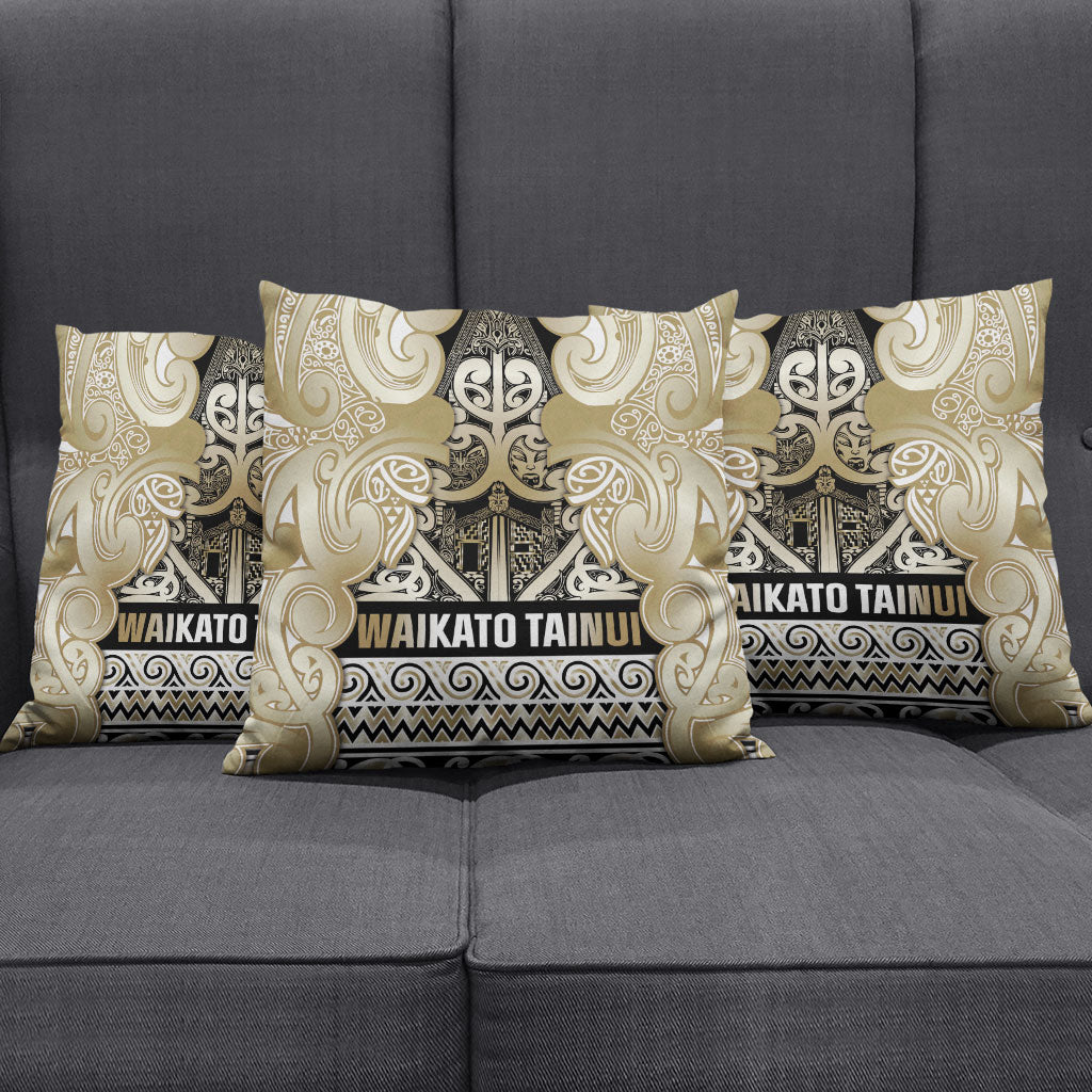 Aotearoa Iwi Waikato Tainui Pillow Cover Maori Wharenui House Tribal Pattern LT9 - Polynesian Pride