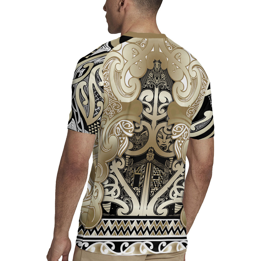 Aotearoa Iwi Waikato Tainui Rugby Jersey Maori Wharenui House Tribal Pattern LT9 - Polynesian Pride