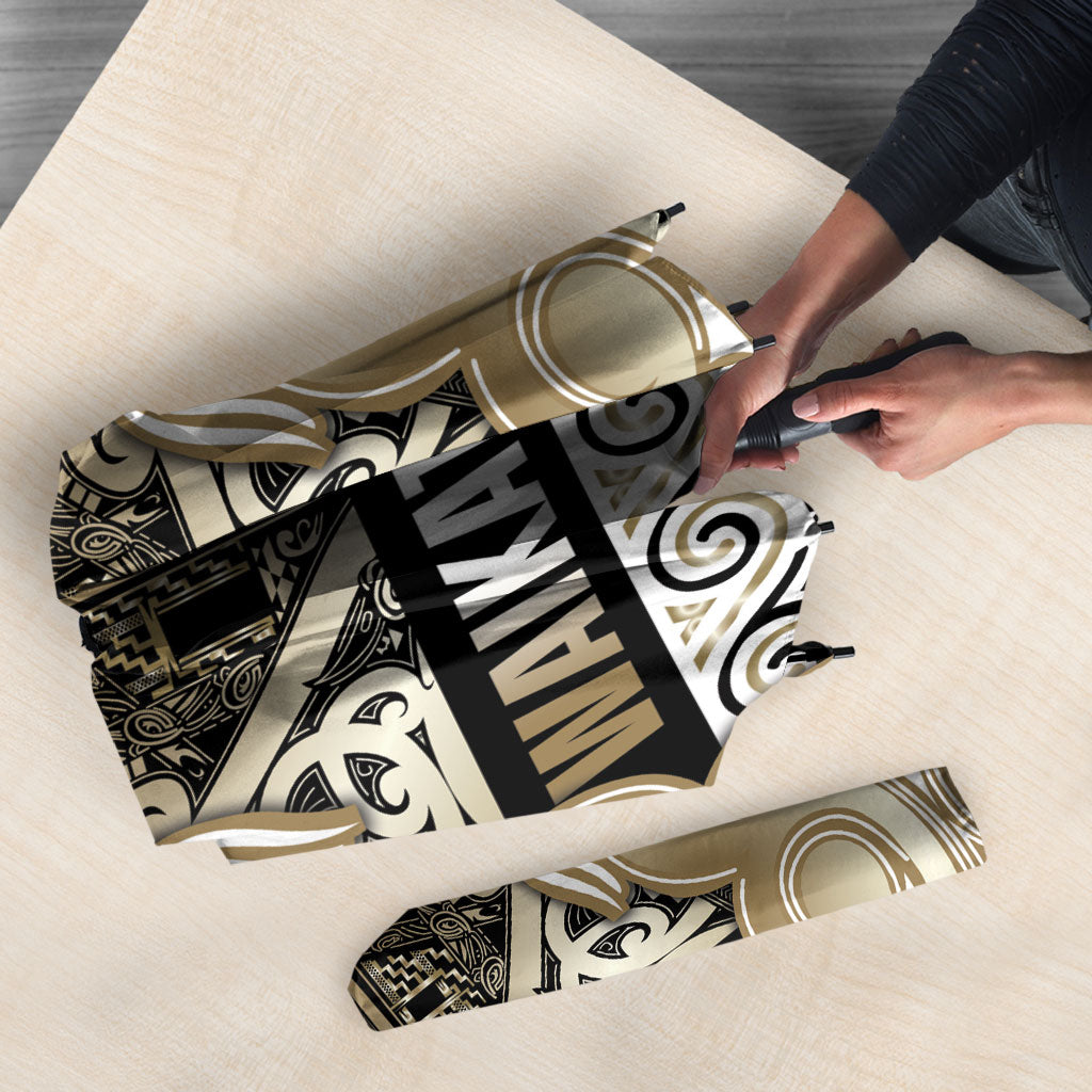 Aotearoa Iwi Waikato Tainui Umbrella Maori Wharenui House Tribal Pattern LT9 - Polynesian Pride