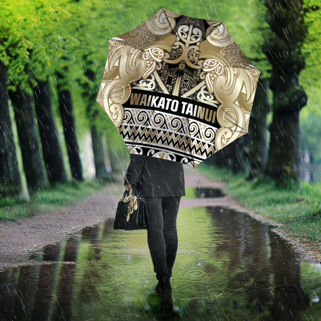 Aotearoa Iwi Waikato Tainui Umbrella Maori Wharenui House Tribal Pattern LT9 - Polynesian Pride