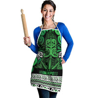 Aotearoa Iwi Ngati Maniapoto Apron Maori Wharenui House Tribal Pattern LT9 - Polynesian Pride