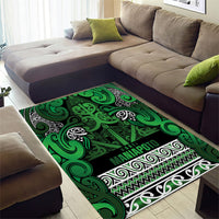 Aotearoa Iwi Ngati Maniapoto Area Rug Maori Wharenui House Tribal Pattern LT9 - Polynesian Pride