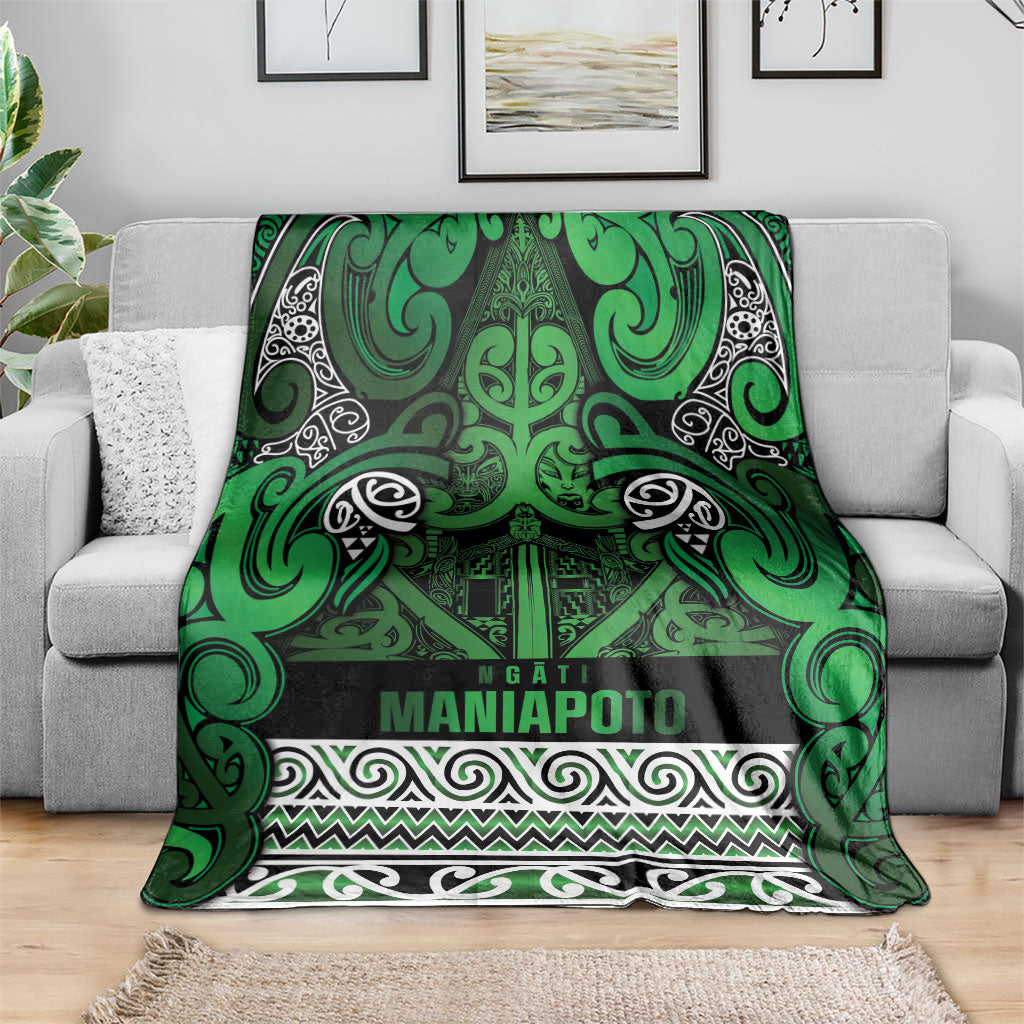Aotearoa Iwi Ngati Maniapoto Blanket Maori Wharenui House Tribal Pattern LT9 - Polynesian Pride