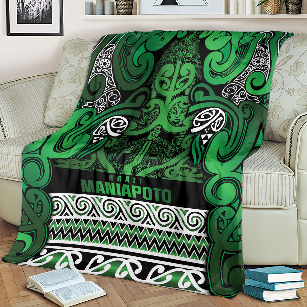 Aotearoa Iwi Ngati Maniapoto Blanket Maori Wharenui House Tribal Pattern LT9 - Polynesian Pride