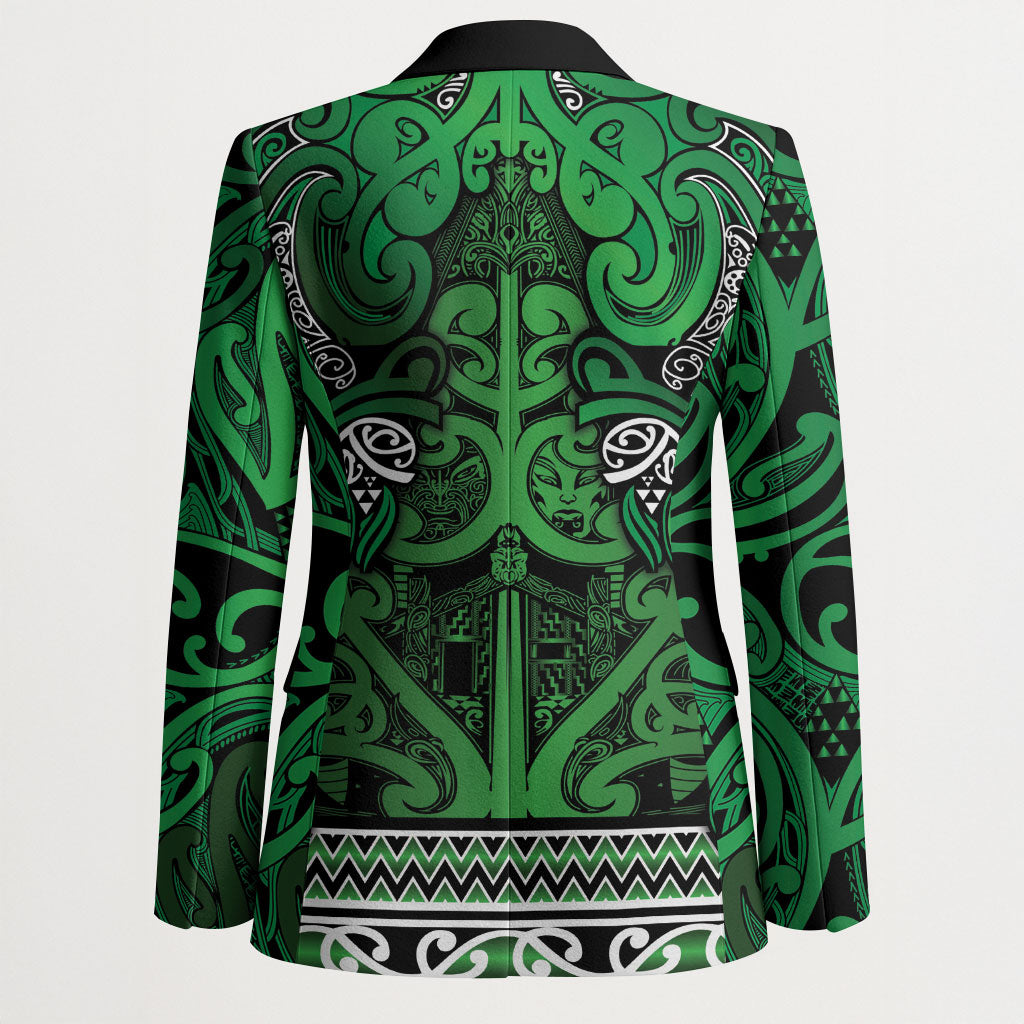 Aotearoa Iwi Ngati Maniapoto Blazer Maori Wharenui House Tribal Pattern LT9 - Polynesian Pride