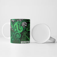 Aotearoa Iwi Ngati Maniapoto Ceramic Mug Maori Wharenui House Tribal Pattern LT9 - Polynesian Pride