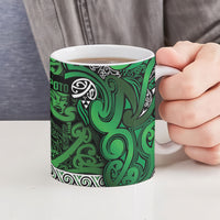 Aotearoa Iwi Ngati Maniapoto Ceramic Mug Maori Wharenui House Tribal Pattern LT9 - Polynesian Pride