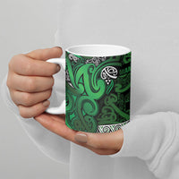 Aotearoa Iwi Ngati Maniapoto Ceramic Mug Maori Wharenui House Tribal Pattern LT9 - Polynesian Pride