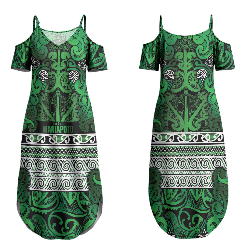 Aotearoa Iwi Ngati Maniapoto Couples Matching Summer Maxi Dress and Hawaiian Shirt Maori Wharenui House Tribal Pattern LT9 - Polynesian Pride