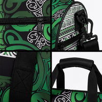 Aotearoa Iwi Ngati Maniapoto Duffle Bag Maori Wharenui House Tribal Pattern