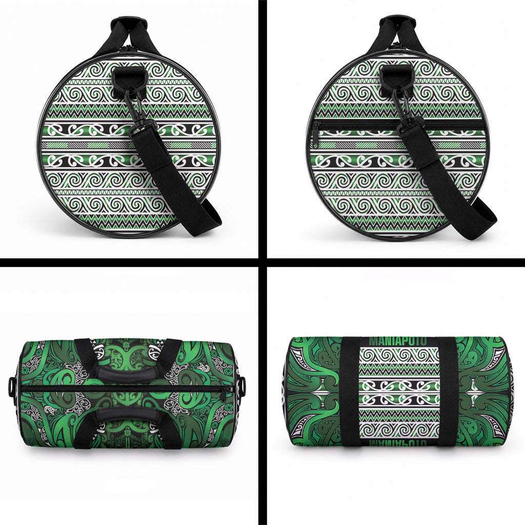Aotearoa Iwi Ngati Maniapoto Duffle Bag Maori Wharenui House Tribal Pattern