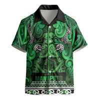Aotearoa Iwi Ngati Maniapoto Kid Hawaiian Shirt Maori Wharenui House Tribal Pattern LT9 - Polynesian Pride
