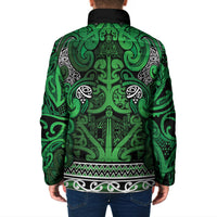 Aotearoa Iwi Ngati Maniapoto Padded Jacket Maori Wharenui House Tribal Pattern LT9 - Polynesian Pride