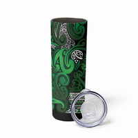 Aotearoa Iwi Ngati Maniapoto Skinny Tumbler Maori Wharenui House Tribal Pattern LT9 - Polynesian Pride