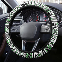 Aotearoa Iwi Ngati Maniapoto Steering Wheel Cover Maori Wharenui House Tribal Pattern LT9 - Polynesian Pride