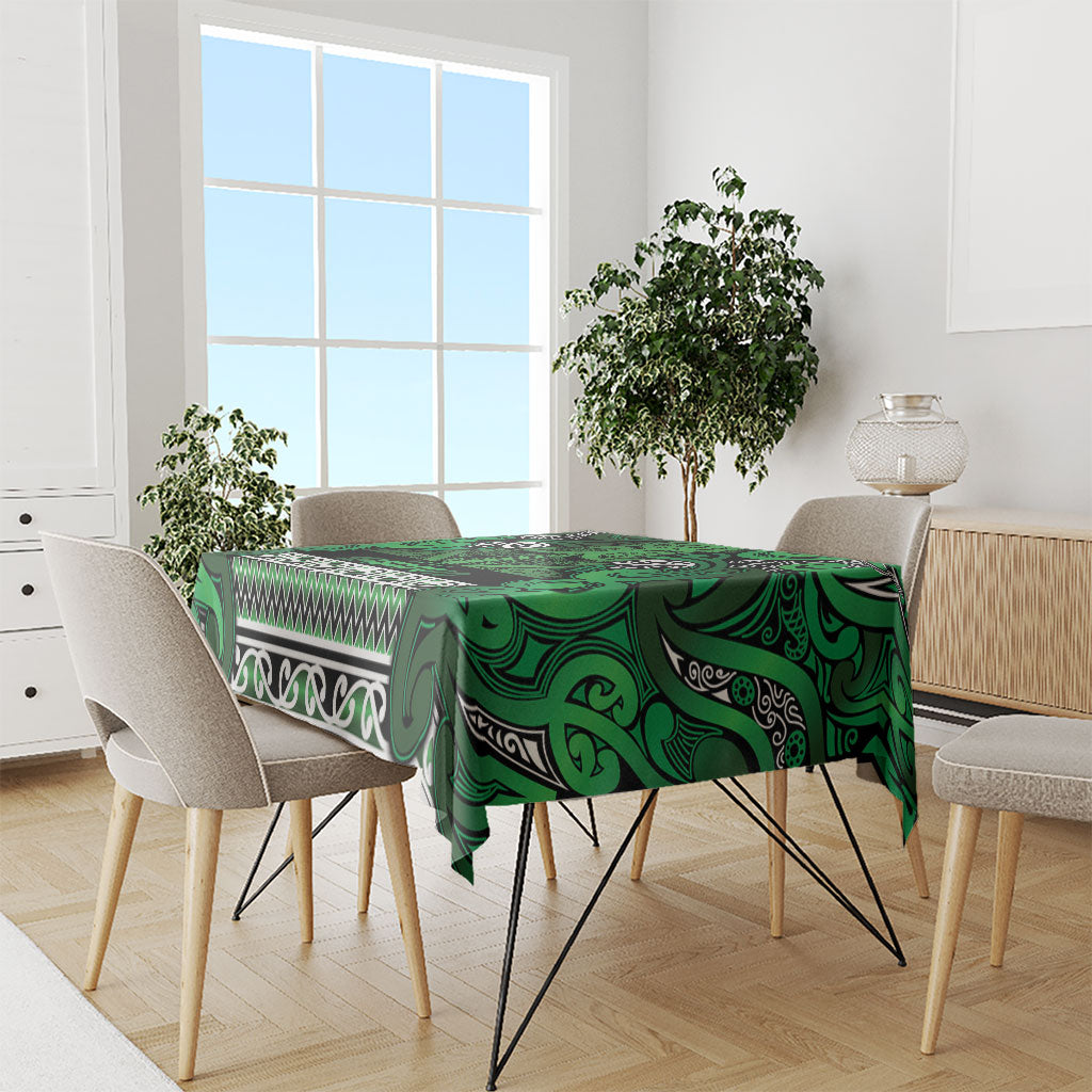 Aotearoa Iwi Ngati Maniapoto Tablecloth Maori Wharenui House Tribal Pattern LT9 - Polynesian Pride