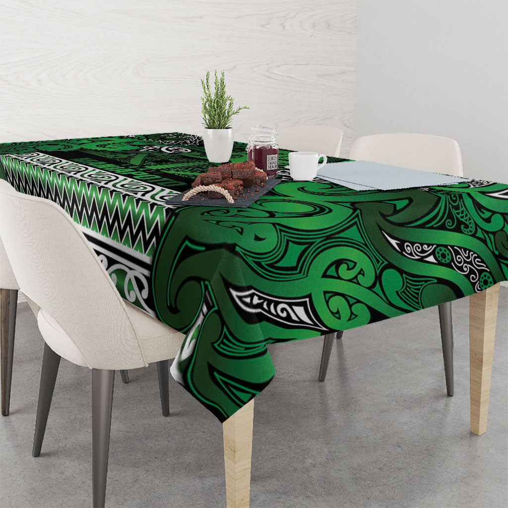Aotearoa Iwi Ngati Maniapoto Tablecloth Maori Wharenui House Tribal Pattern LT9 - Polynesian Pride