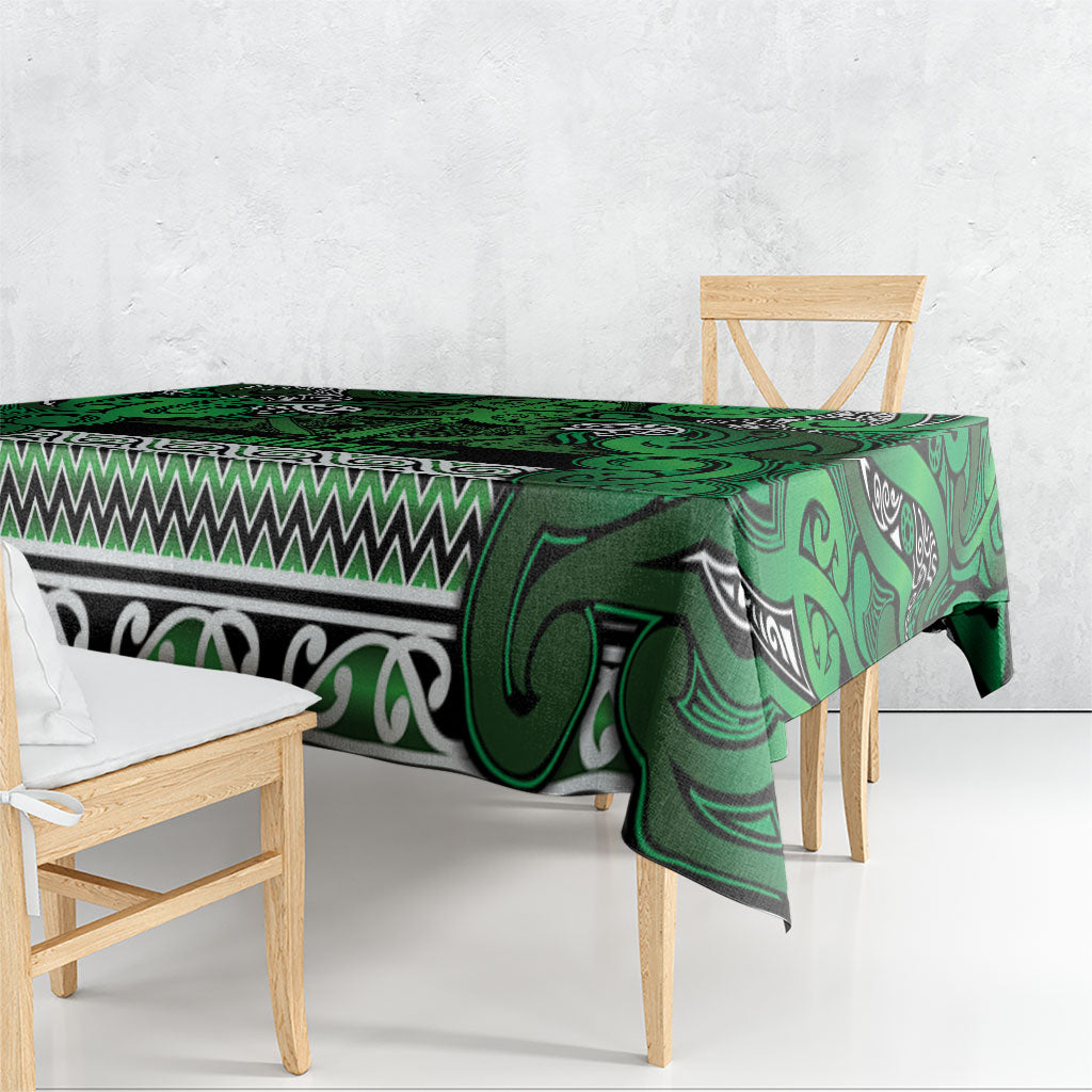 Aotearoa Iwi Ngati Maniapoto Tablecloth Maori Wharenui House Tribal Pattern LT9 - Polynesian Pride