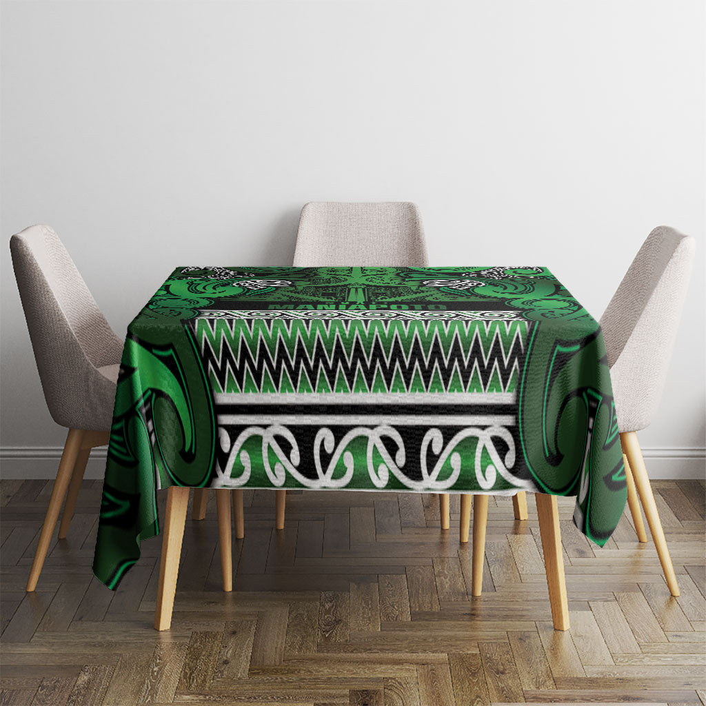 Aotearoa Iwi Ngati Maniapoto Tablecloth Maori Wharenui House Tribal Pattern LT9 - Polynesian Pride
