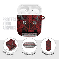 Aotearoa Iwi Te Arawa AirPods Case Maori Wharenui House Tribal Pattern LT9 - Polynesian Pride