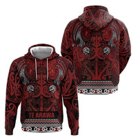 Aotearoa Iwi Te Arawa Hoodie Maori Wharenui House Tribal Pattern LT9 - Polynesian Pride