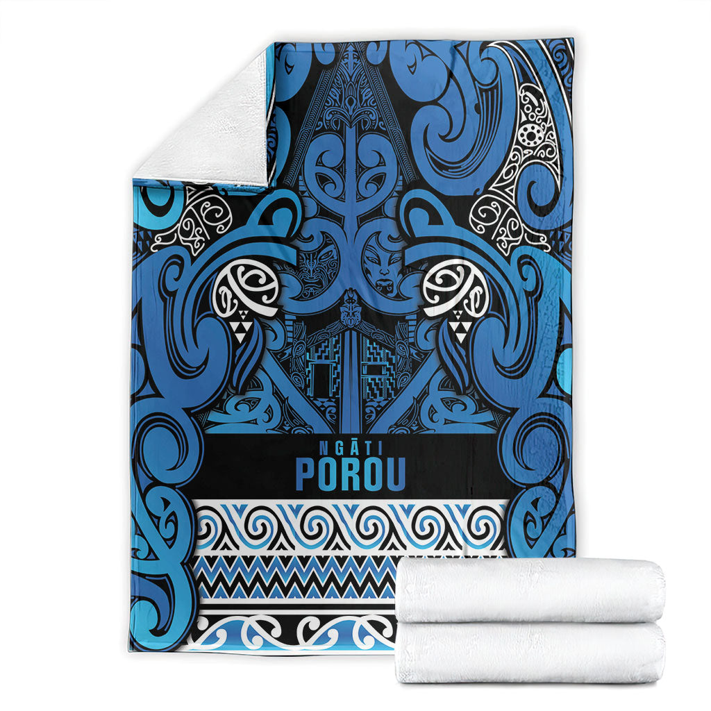 Aotearoa Iwi Ngati Porou Blanket Maori Wharenui House Tribal Pattern LT9 - Polynesian Pride