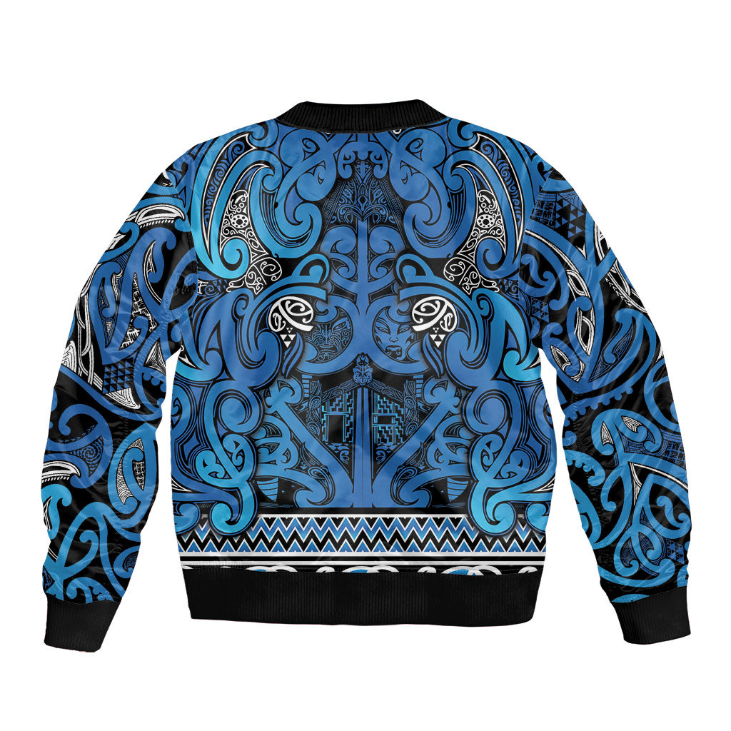 Aotearoa Iwi Ngati Porou Bomber Jacket Maori Wharenui House Tribal Pattern LT9 - Polynesian Pride