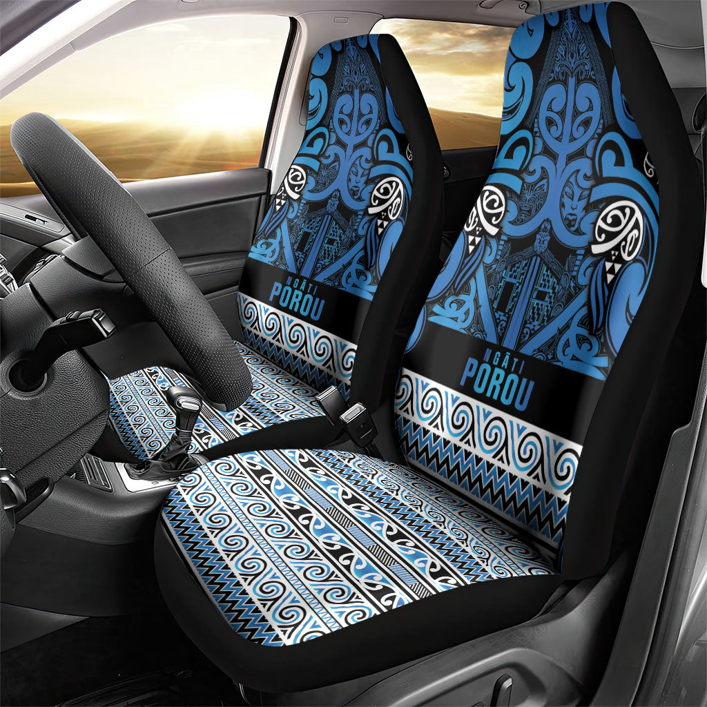 Aotearoa Iwi Ngati Porou Car Seat Cover Maori Wharenui House Tribal Pattern LT9 - Polynesian Pride