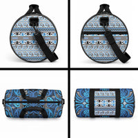 Aotearoa Iwi Ngati Porou Duffle Bag Maori Wharenui House Tribal Pattern