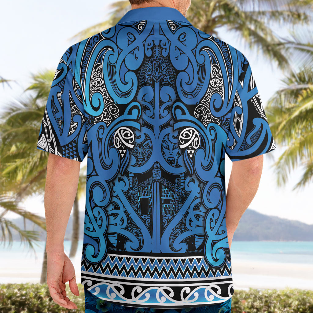 Aotearoa Iwi Ngati Porou Hawaiian Shirt Maori Wharenui House Tribal Pattern LT9 - Polynesian Pride