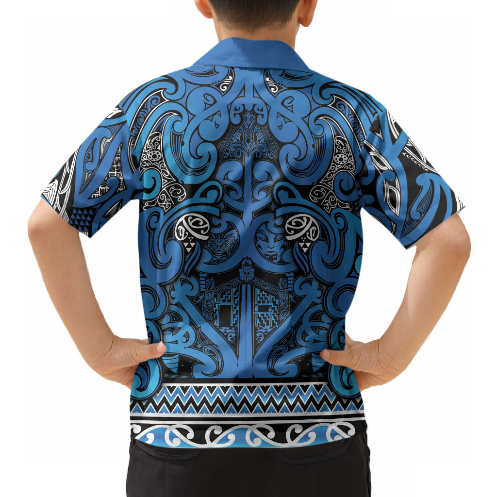 Aotearoa Iwi Ngati Porou Hawaiian Shirt Maori Wharenui House Tribal Pattern LT9 - Polynesian Pride