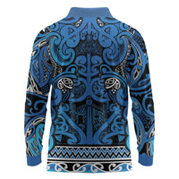 Aotearoa Iwi Ngati Porou Long Sleeve Polo Shirt Maori Wharenui House Tribal Pattern LT9 - Polynesian Pride