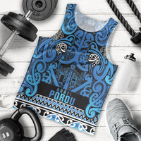 Aotearoa Iwi Ngati Porou Men Tank Top Maori Wharenui House Tribal Pattern LT9 - Polynesian Pride