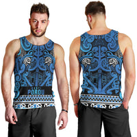 Aotearoa Iwi Ngati Porou Men Tank Top Maori Wharenui House Tribal Pattern LT9 - Polynesian Pride