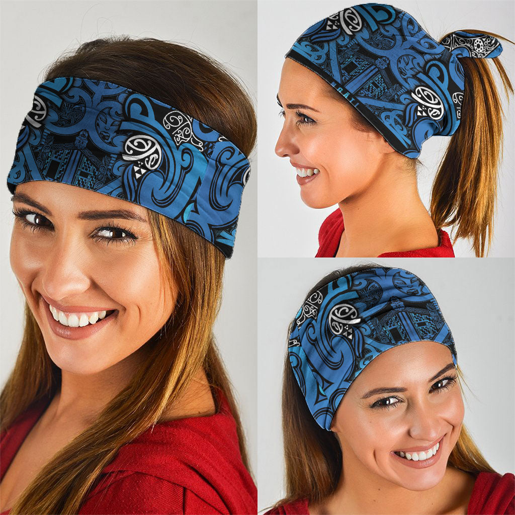 Aotearoa Iwi Ngati Porou Neck Gaiter Maori Wharenui House Tribal Pattern LT9 - Polynesian Pride