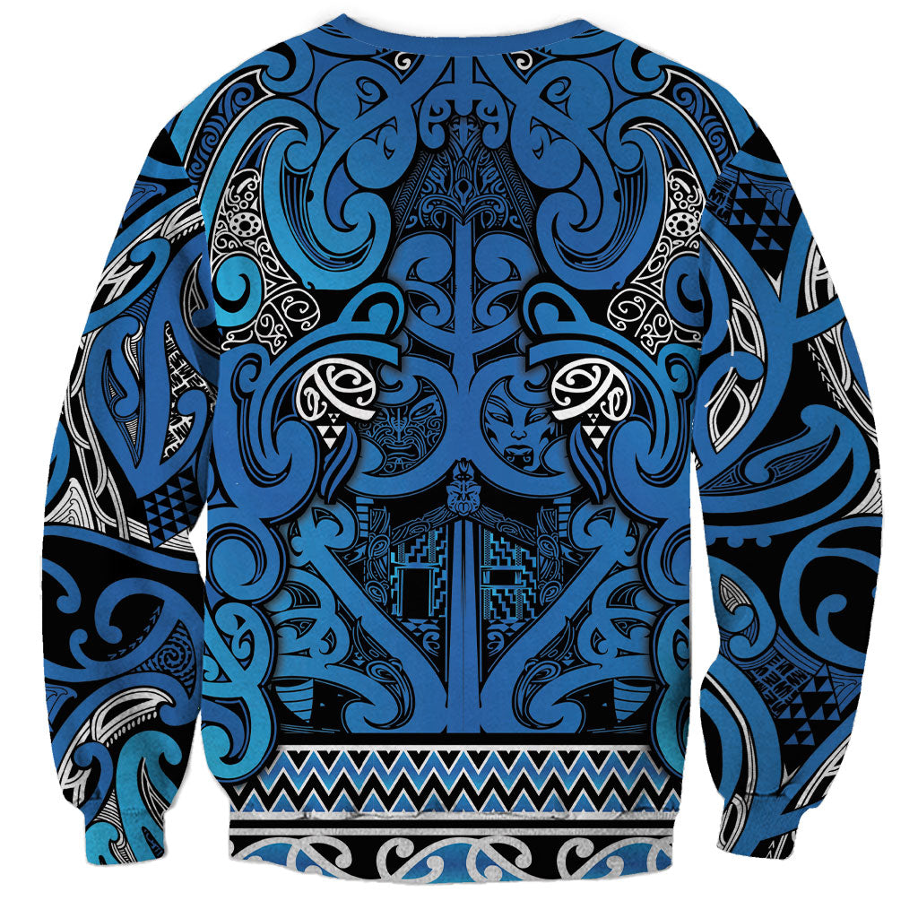 Aotearoa Iwi Ngati Porou Sweatshirt Maori Wharenui House Tribal Pattern LT9 - Polynesian Pride