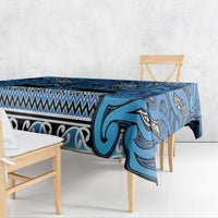 Aotearoa Iwi Ngati Porou Tablecloth Maori Wharenui House Tribal Pattern LT9 - Polynesian Pride