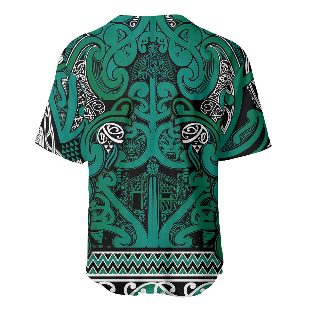 Aotearoa Iwi Ngai Tahu Baseball Jersey Maori Wharenui House Tribal Pattern LT9 - Polynesian Pride