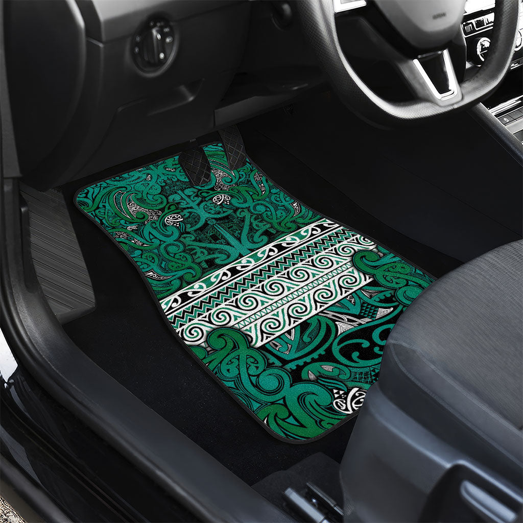 Aotearoa Iwi Ngai Tahu Car Mats Maori Wharenui House Tribal Pattern LT9 - Polynesian Pride