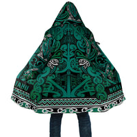 Aotearoa Iwi Ngai Tahu Cloak Maori Wharenui House Tribal Pattern LT9 Unisex Turquoise - Polynesian Pride